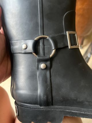 Botas de agua mujer negras