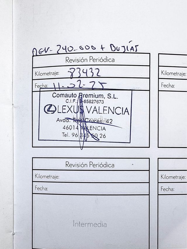 Hybrid Garantía 87500Km Lexus CT200H Pack Plus