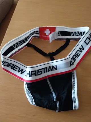 Tanga FlexSoft Show-It Andrew Christian Negro XL