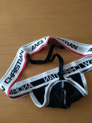 Tanga FlexSoft Show-It Andrew Christian Negro XL