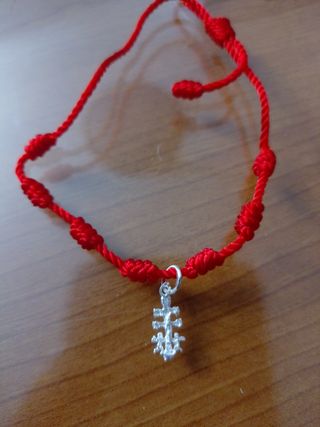 Pulsera 7 nudos cruz cavaca plata