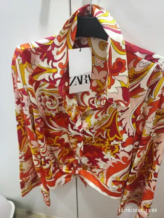 Camisa Zara Estampada Mujer