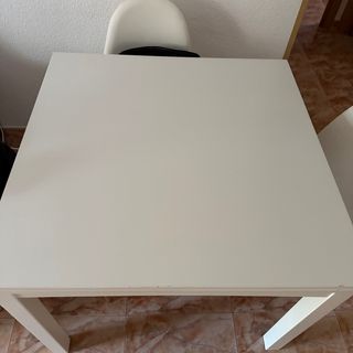 Mesa extensible blanca madera