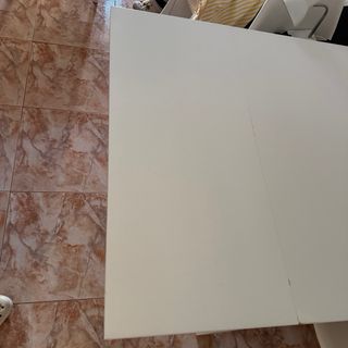 Mesa extensible blanca madera