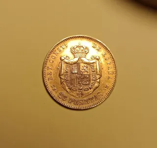 25 Pesetas Alfonso XII 1878 Oro