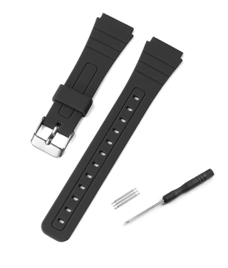 Correa Silicona Casio 18mm W800H SGW400
