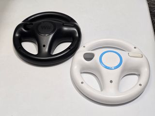 2 volante wii blanco y negro original nintendo wii