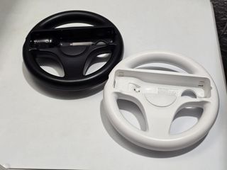 2 volante wii blanco y negro original nintendo wii