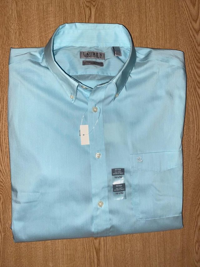 Camisa Ralph Lauren Verde Agua Marina Talla L