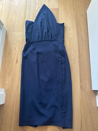 Vestido Satela azul talla L