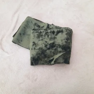 Sciarpa in seta verde donna