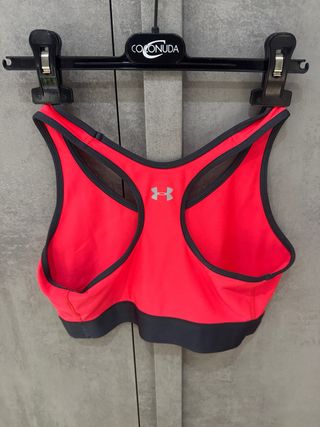 Reggiseno sportivo Under Armour rosso/grigio