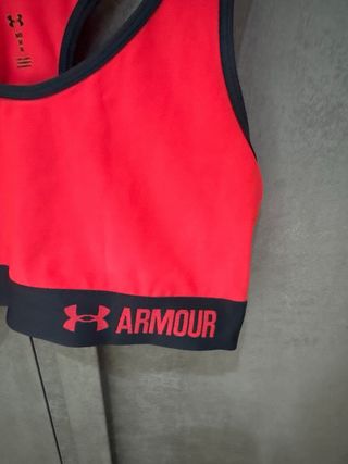 Reggiseno sportivo Under Armour rosso/grigio