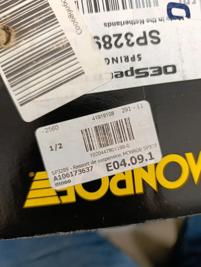 Muelle Suspensión Monroe SP328