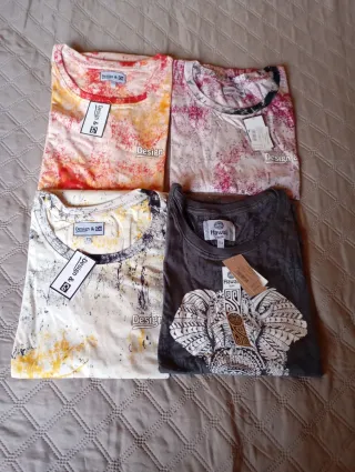 Lote 5 camiseta Design & Co Mujer Talla 36-42