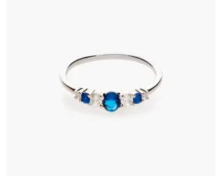 Anillo Plata Ley 925 Circonitas 