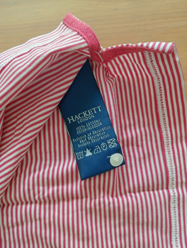 Polo Hackett a righe rosse e bianche Taglia M