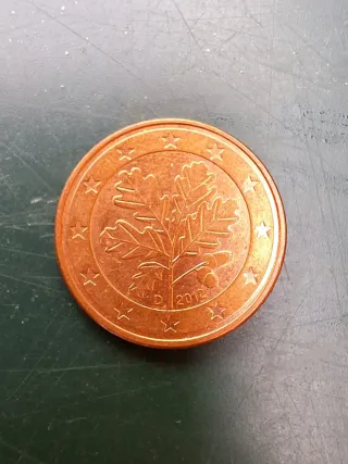Moneda 5 céntimos Alemania 2012