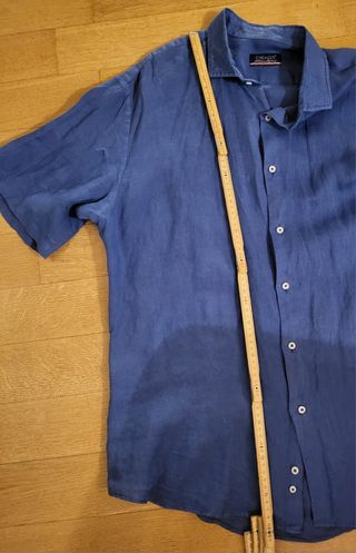 Camicia uomo COCALO'S lino blu XXL