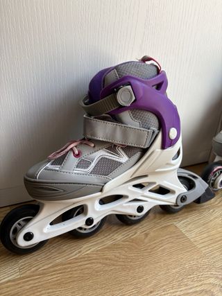 Patines Oxelo Morado y Gris