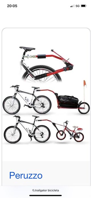 Barra remolque bici infantil Peruzzo Trail Angel