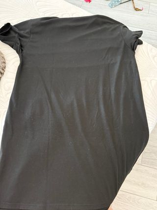 Vestido camiseta con estampado de leopardo