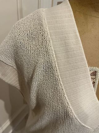 Conjunto Zara Chaleco y Pantalón Beige
