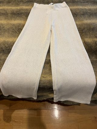 Conjunto Zara Chaleco y Pantalón Beige