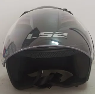 Casco LS2 Negro con Visera Transparente