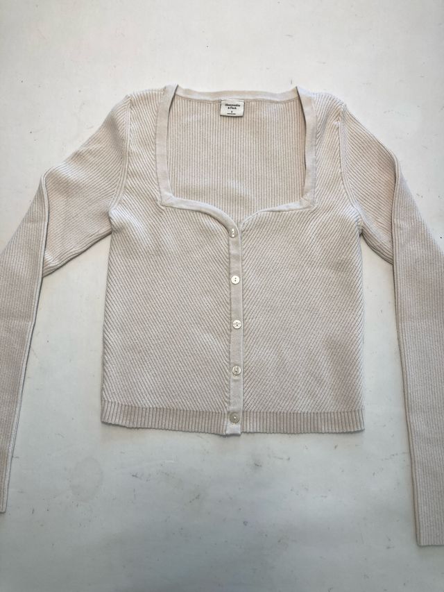 Chaqueta Abercrombie & Fitch Beige Talla S