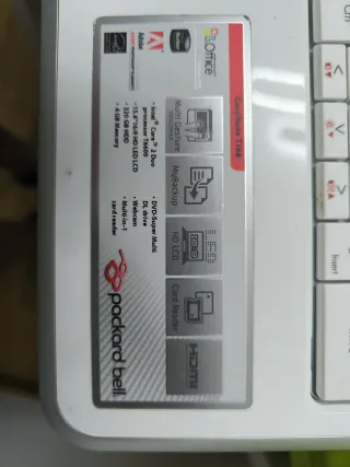 Packard Bell Portátil Blanco
