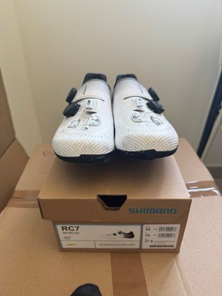 Zapatillas Ciclismo Shimano RC7 Boa Blancas