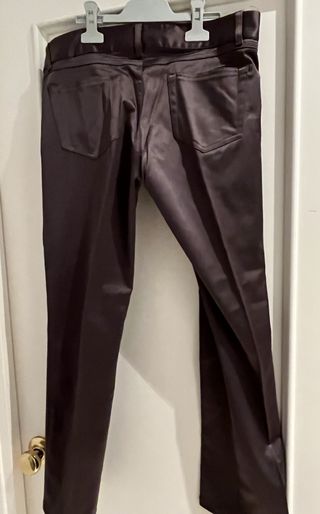 Pantalón brillo marrón Zara Talla