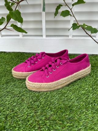 Zapatillas esparto El Corte Inglés rosa