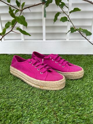 Zapatillas esparto El Corte Inglés rosa