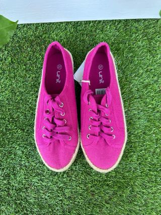 Zapatillas esparto El Corte Inglés rosa