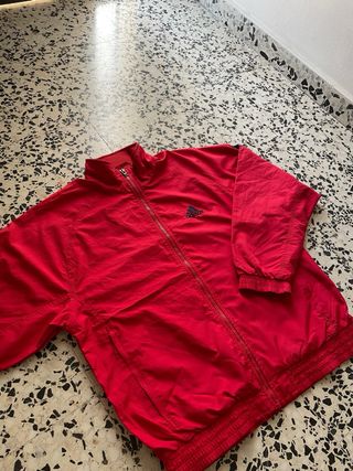 Adidas Chaqueta Roja Vintage 90s