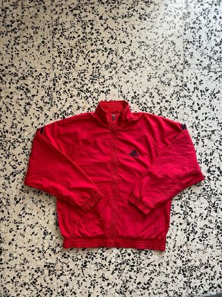 Adidas Chaqueta Roja Vintage 90s