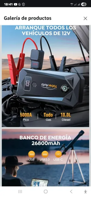 Arrancador Batería Coche/Camión