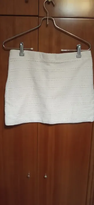 Falda Zara Beige Talla S