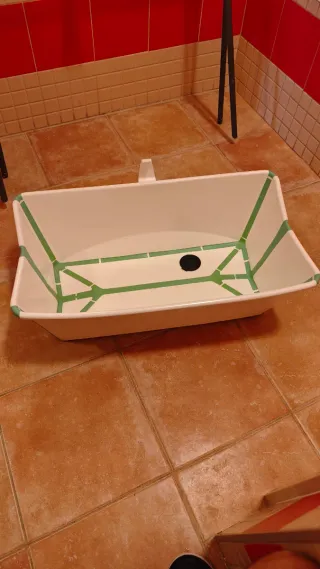 Bañera Stokke plegable con patas