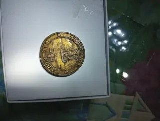 Moneda Antigua Barco Felipe II Sevilla