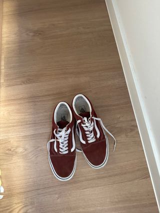 Zapatillas Vans Old Skool Rojo Blanco