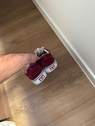 Zapatillas Vans Old Skool Rojo Blanco