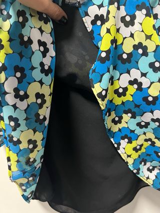 Falda Michael Kors floral volantes