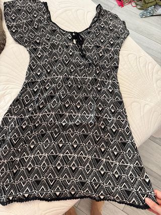 Vestido estampado geométrico