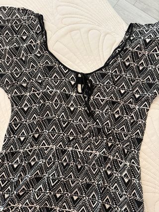 Vestido estampado geométrico