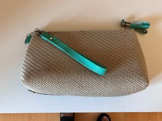 Bolso Clutch Mexicano Beige Multicolor
