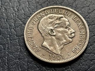 Moneda Luxemburgo año 1901