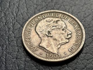 Moneda Luxemburgo año 1901
